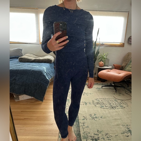 Blue Workout Ribbed Set - Picture 1 of 11